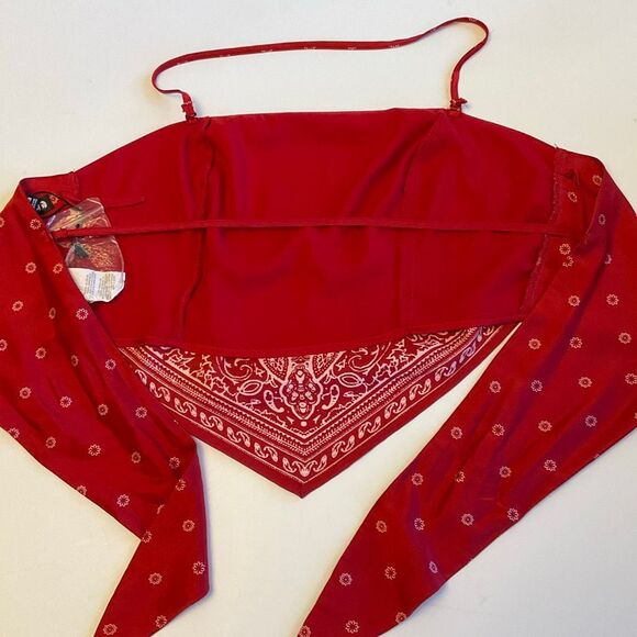 Festival Bandana V halter camisole XS baddie, biker, grunge - Picture 11 of 11